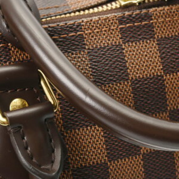 Louis Vuitton Handbag Bandouliere Canvas Speedy Brown Bag Damier - Picture 6 of 9